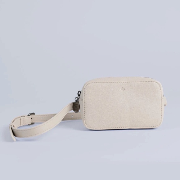 Ela for the Jilly Box Handbags - Ela for the Jilly Box Jillian Harris Micro Belt Bag in Dove Pebble
